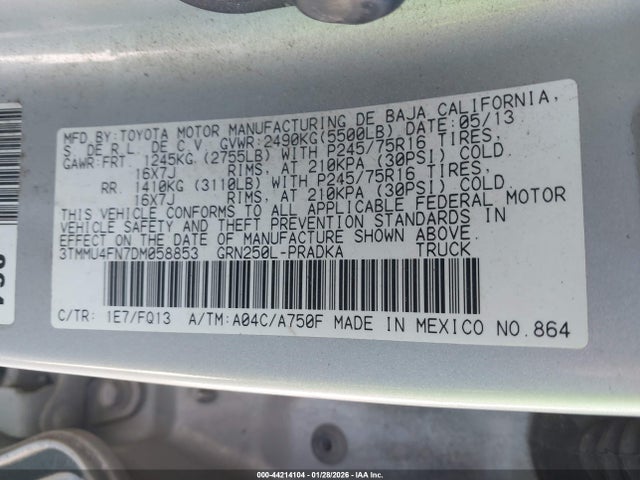 2013 TOYOTA TACOMA 3TMMU4FN7DM058853 Photo 8