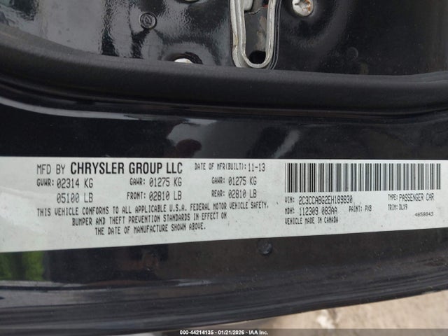 Продаж на аукціоні авто 2014 Chrysler 300 300s, vin: 2C3CCABG2EH189830, номер лоту: 44214135
