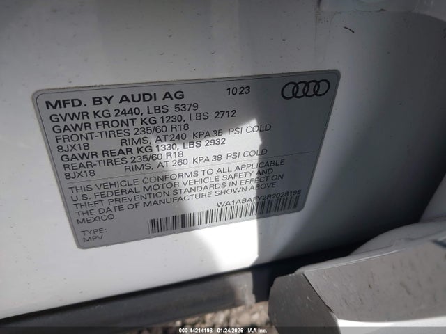 2024 AUDI Q5 WA1ABAFY2R2028198 Photo 8