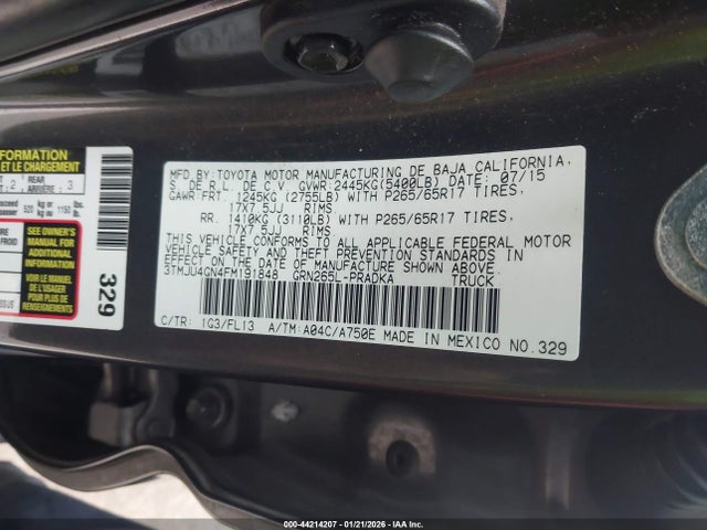 3TMJU4GN4FM191848 Toyota Tacoma Prerunner V6