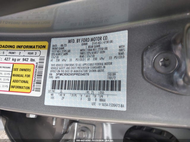 Ford Bronco Sport Badlands 2023 3FMCR9D95PRE04076 Image 9