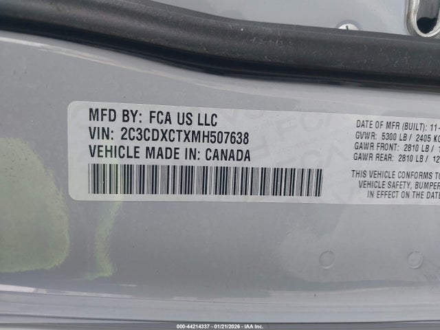 2021 DODGE CHARGER 2C3CDXCTXMH507638 Photo 8