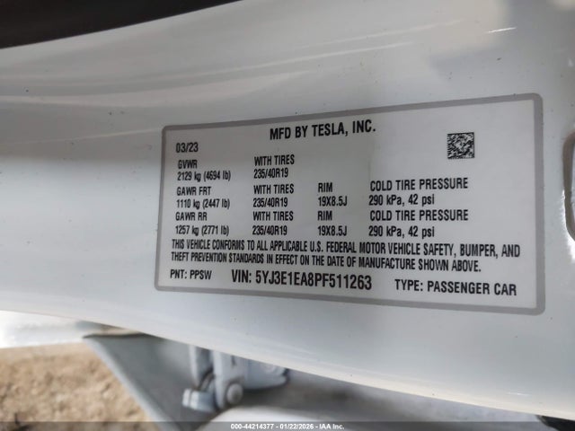 2023 TESLA MODEL 3 5YJ3E1EA8PF511263 Photo 8