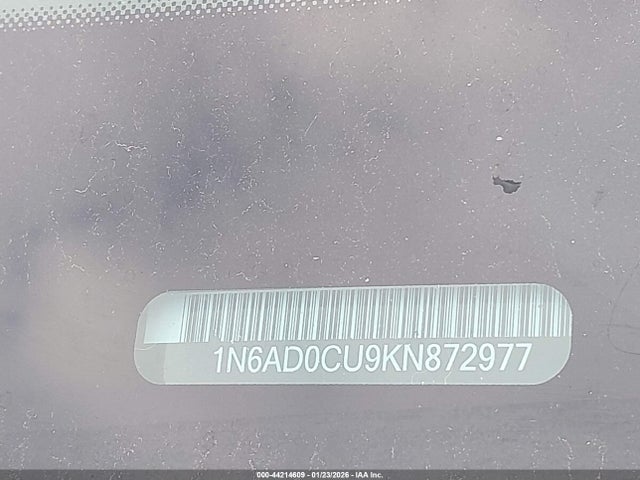 1N6AD0CU9KN872977 Nissan Frontier Sv