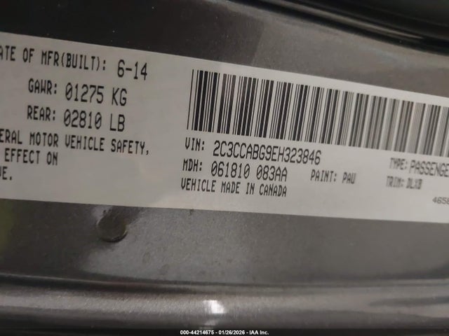 Aukcja sprzedaży 2014 Chrysler 300, vin: 2C3CCABG9EH323846, numer aukcji: 44214675