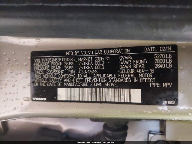 2015 VOLVO XC70 YV4952NB3F1194585 Photo 8