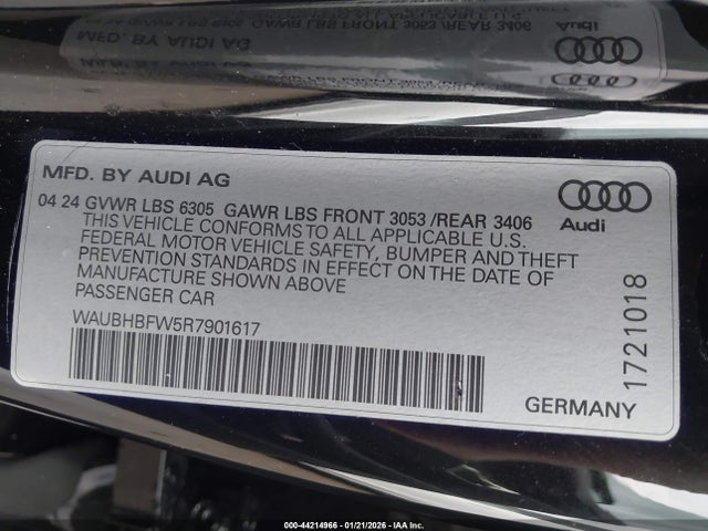 2024 AUDI RS E-TRON GT WAUBHBFW5R7901617 Photo 8