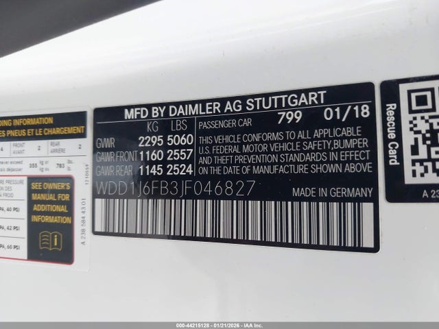 Mercedes-Benz E 400 2018 WDD1J6FB3JF046827 Image 9