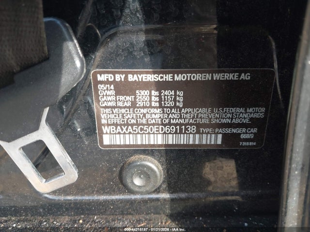 2014 BMW 535D WBAXA5C50ED691138 Photo 8
