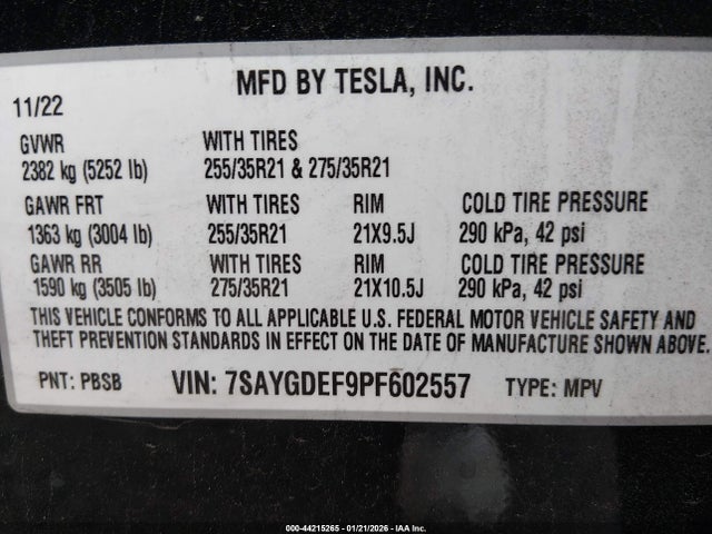 2023 TESLA MODEL Y 7SAYGDEF9PF602557 Photo 8