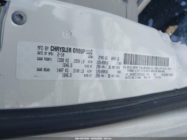 2010 Chrysler Town & Country Touring მანქანა იყიდება აუქციონზე, vin: 2A4RR5D13AR235622, აუქციონის ნომერი: 44215284