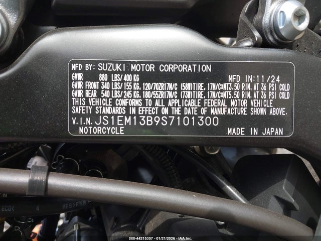 JS1EM13B9S7101300 Suzuki Gsx800 F