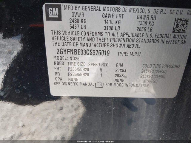 2012 CADILLAC SRX 3GYFNBE33CS576019 Photo 8