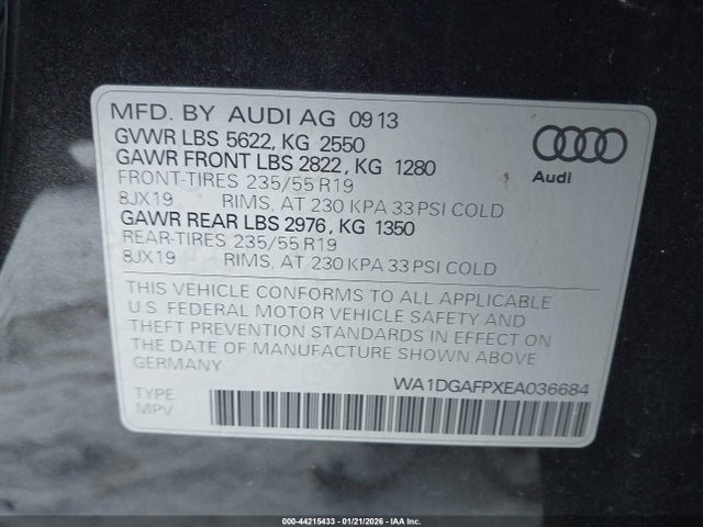 2014 AUDI Q5 WA1DGAFPXEA036684 Photo 8
