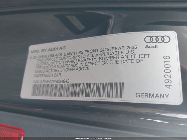 2023 AUDI A4 WAUABAF47PA034842 Photo 8