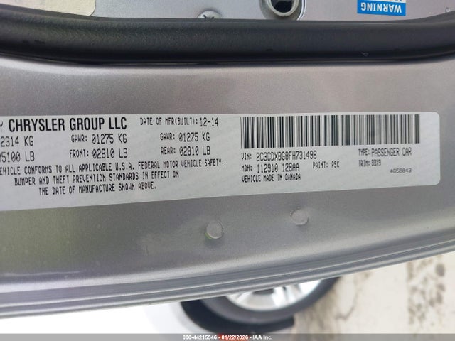 Dodge Charger Se 2015 2C3CDXBG8FH731496 Image 9