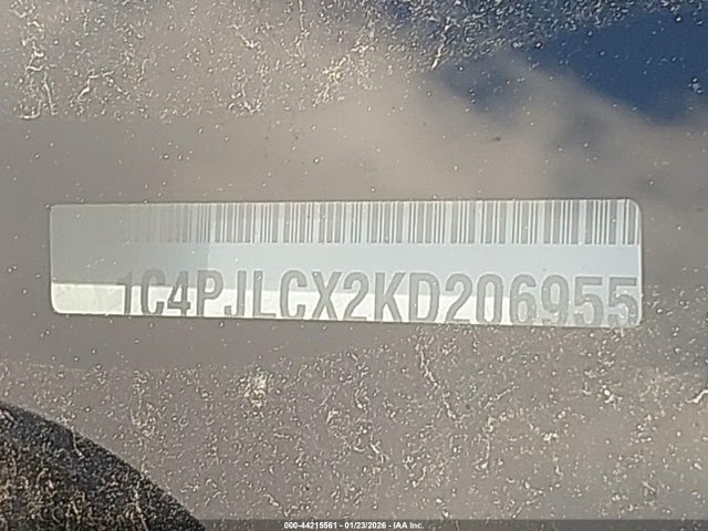 1C4PJLCX2KD206955 Jeep Cherokee Latitude Fwd
