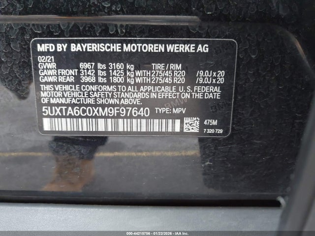2021 BMW X5 PHEV 5UXTA6C0XM9F97640 Photo 8