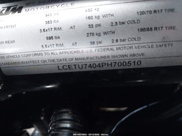 KTM 790 Duke 2023 LCETU7404PH700510 Image 14