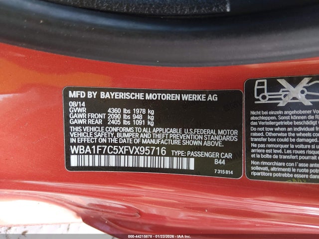 2015 BMW 228I WBA1F7C5XFVX95716 Photo 8