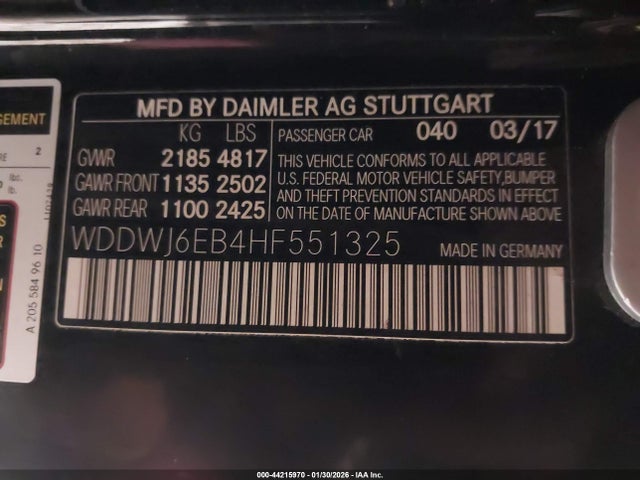 2017 MERCEDES-BENZ AMG C 43 WDDWJ6EB4HF551325 Photo 8