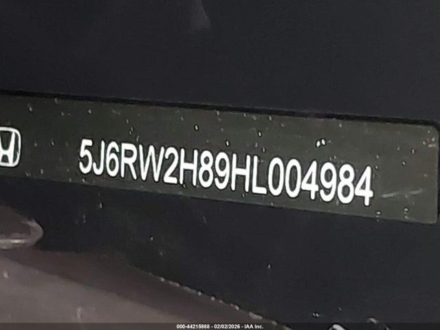 5J6RW2H89HL004984 Honda Cr-v Ex-l/ex-l Navi