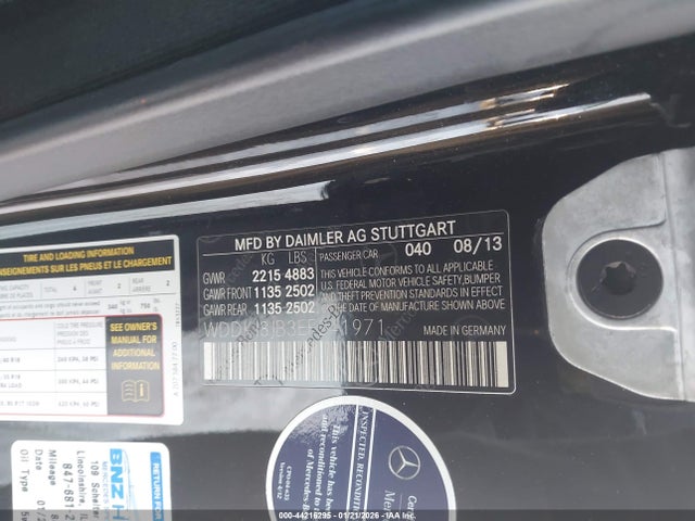 Продаж на аукціоні авто 2014 Mercedes-benz E 350 4matic, vin: WDDKJ8JB3EF241971, номер лоту: 44216295
