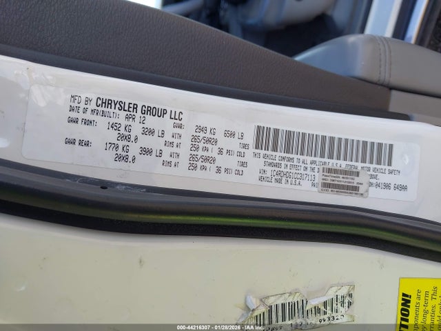 2012 DODGE DURANGO 1C4RDHDG1CC317113 Photo 8