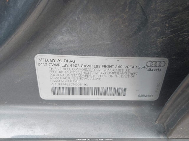 2013 AUDI A4 WAUFFAFL8DN005193 Photo 8
