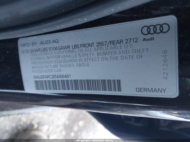 2014 AUDI A6 WAUGFAFC2EN066481 Photo 8