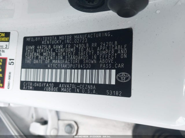 Toyota CAMRY LE 2023 4T1C11AK3PU784530 Image 9