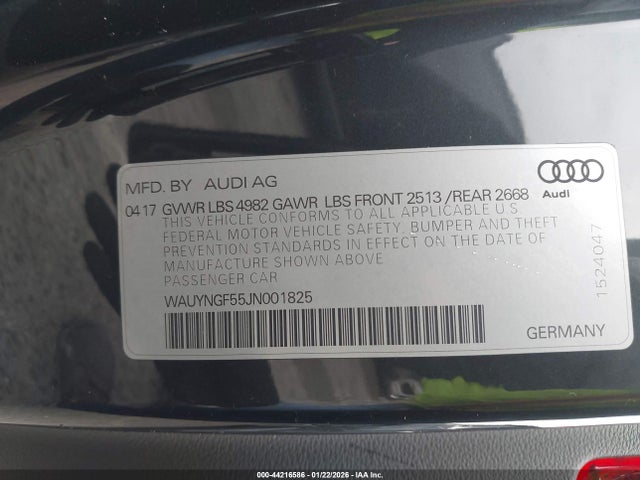 2018 AUDI A5 WAUYNGF55JN001825 Photo 8