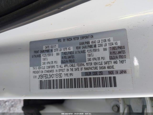 Mazda Cx-5 Grand Touring 2017 JM3KFBDL5H0116160 Image 9