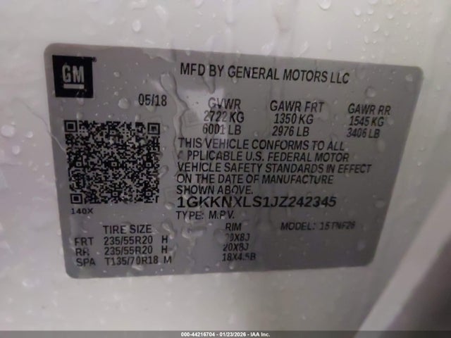 Aukcja sprzedaży 2018 Gmc Acadia Denali, vin: 1GKKNXLS1JZ242345, numer aukcji: 44216704