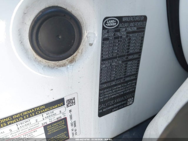 2021 LAND ROVER RANGE ROVER VELAR SALYT2EX4MA306820 Photo 8