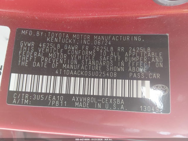 Toyota CAMRY SE 2025 4T1DAACK0SU025408 Image 9