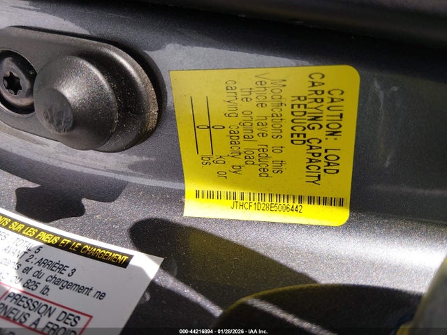 Продаж на аукціоні авто 2014 Lexus Is 250, vin: JTHCF1D28E5006442, номер лоту: 44216894