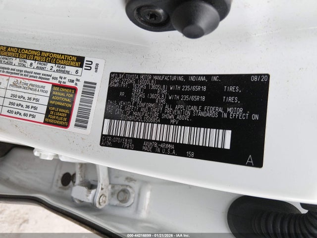 Toyota Highlander Hybrid Xle 2020 5TDHBRCH2LS506854 Image 9