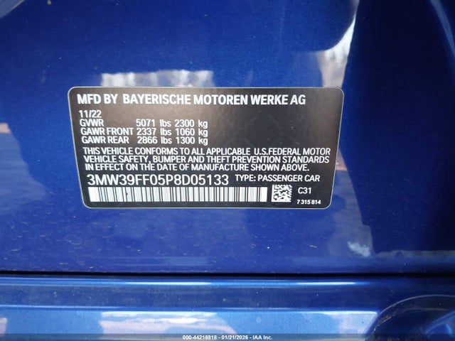 BMW 3 Series 330e 2023 3MW39FF05P8D05133 Image 9