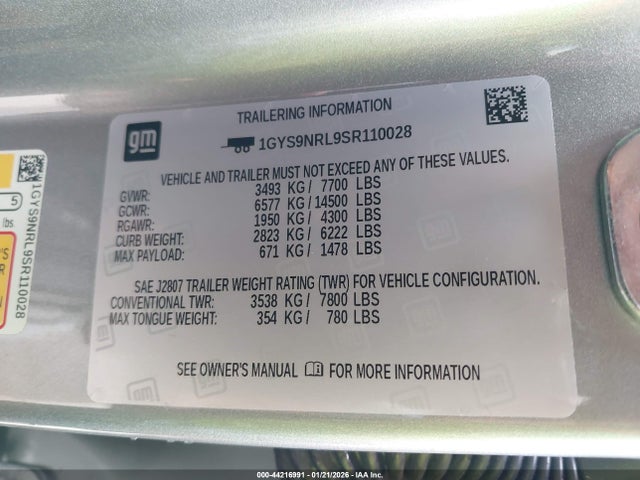 2025 CADILLAC ESCALADE ESV 1GYS9NRL9SR110028 Photo 8