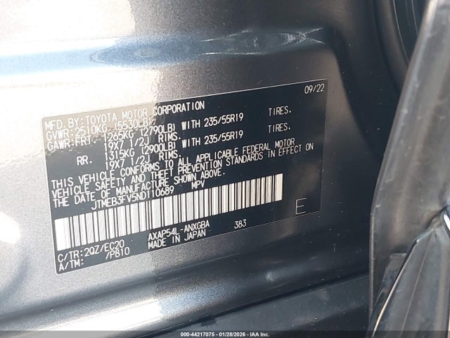 2022 TOYOTA RAV4 PRIME JTMEB3FV5ND110689 Photo 8