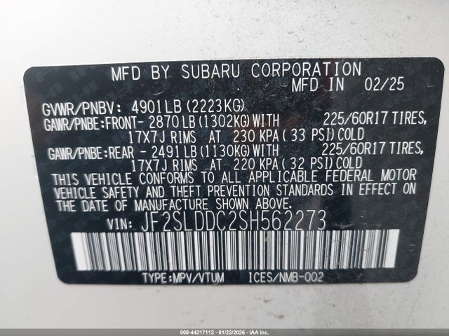 Subaru Forester Premium 2025 JF2SLDDC2SH562273 Image 9