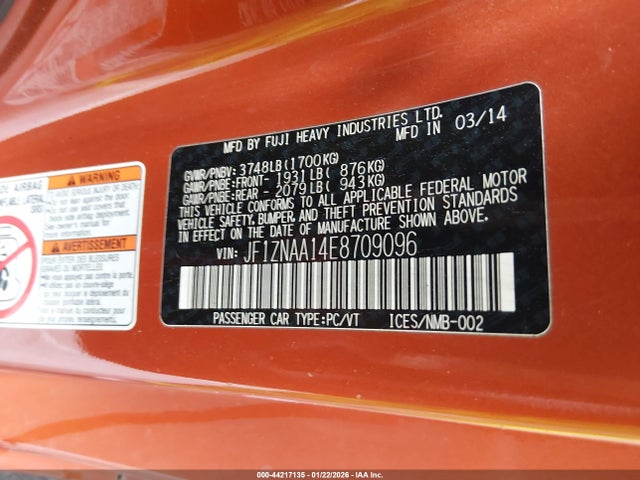 JF1ZNAA14E8709096 Scion Fr-s Monogram