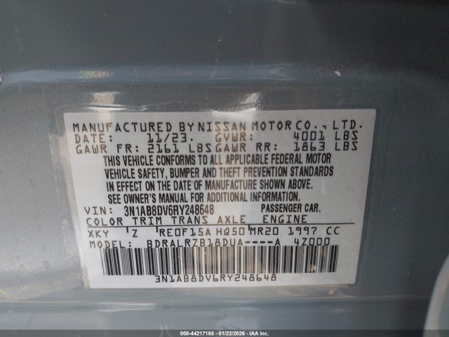 2024 NISSAN SENTRA 3N1AB8DV6RY248648 Photo 8