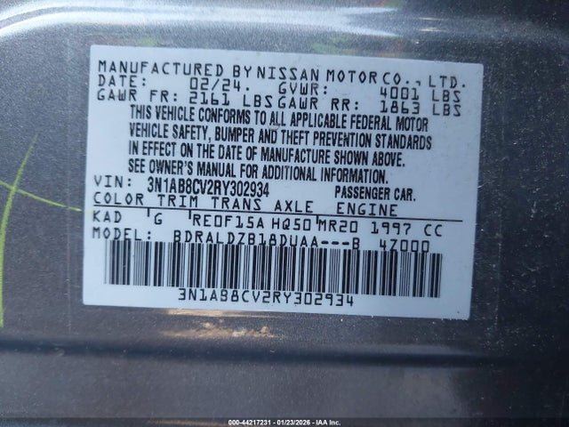 Nissan Sentra Sv Xtronic Cvt 2024 3N1AB8CV2RY302934 Image 9