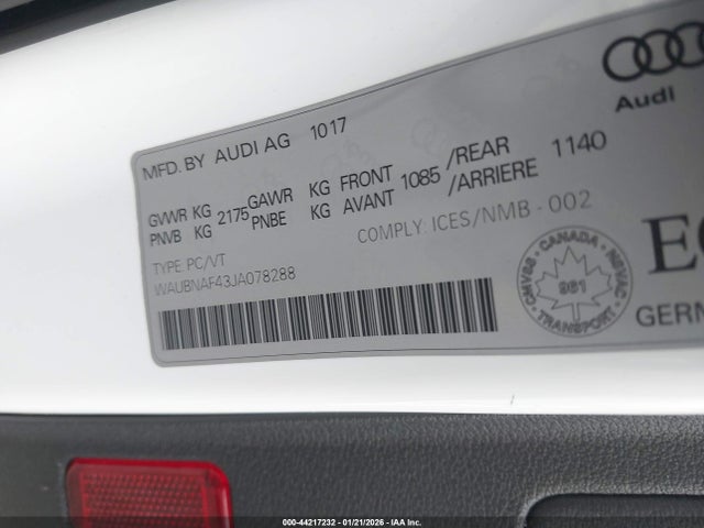 2018 AUDI A4 WAUBNAF43JA078288 Photo 8