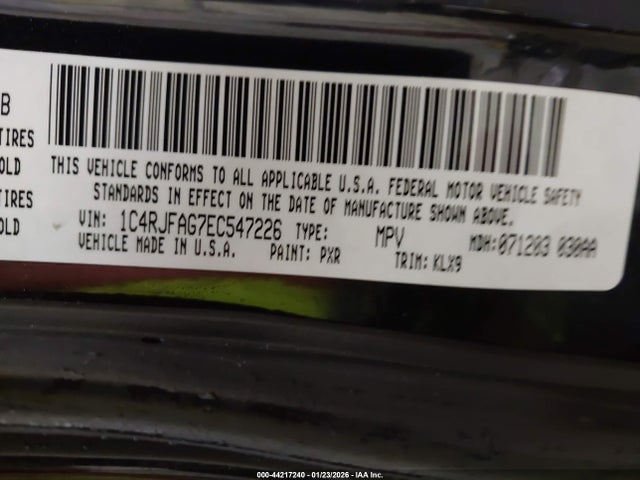Jeep Grand Cherokee Altitude 2014 1C4RJFAG7EC547226 Image 9