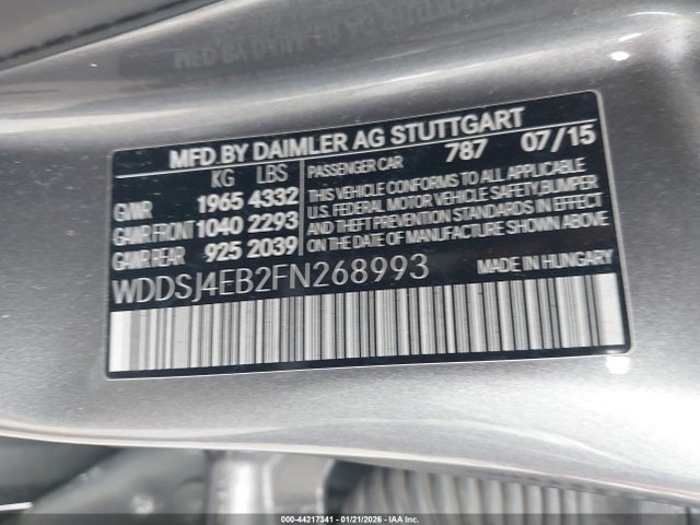 Mercedes-Benz CLA 250 2015 WDDSJ4EB2FN268993 Image 9