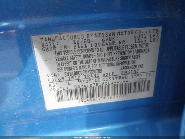 3N1AB8CV9MY224709 Nissan Sentra Sv Xtronic Cvt