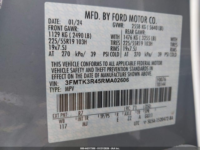 3FMTK3R45RMA02606 Ford Mustang Mach-e Premium